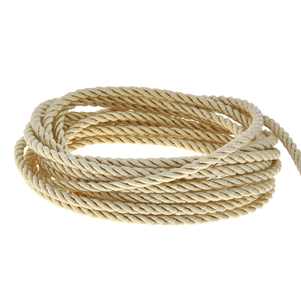 3mm Silk rope cord (strand string) Beige color - 2 meters