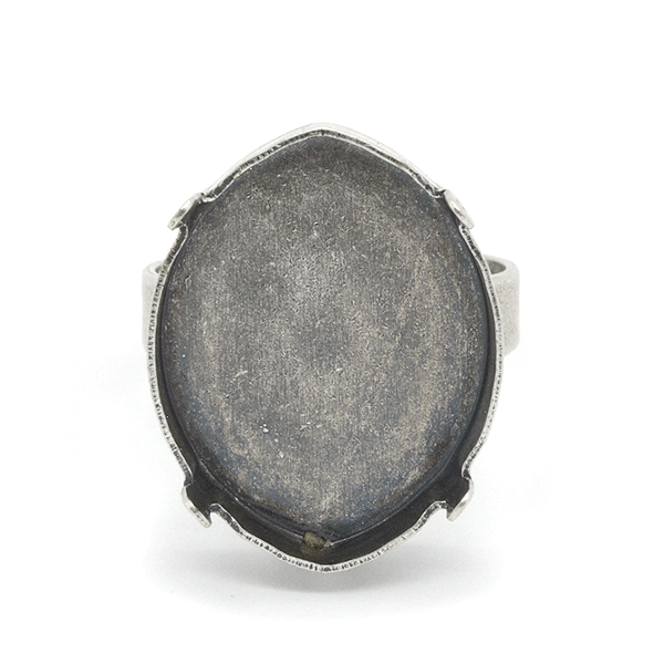 Pure leaf 23X18mm Ring base
