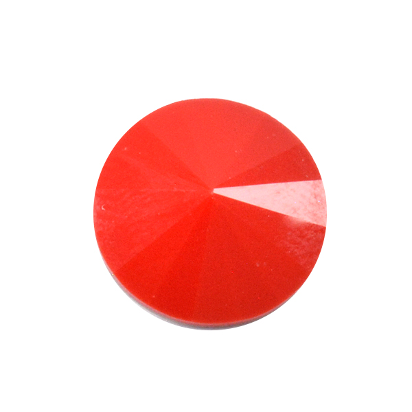 Opaque Red Glass Stone for 1122 Rivoli 12mm setting-2pcs pack