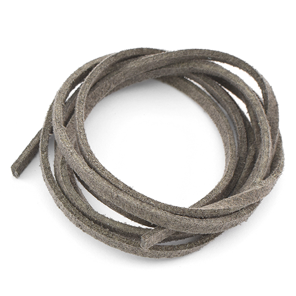 3mm Faux Suede Leather Cord Dark Grey color - 1 Meter
