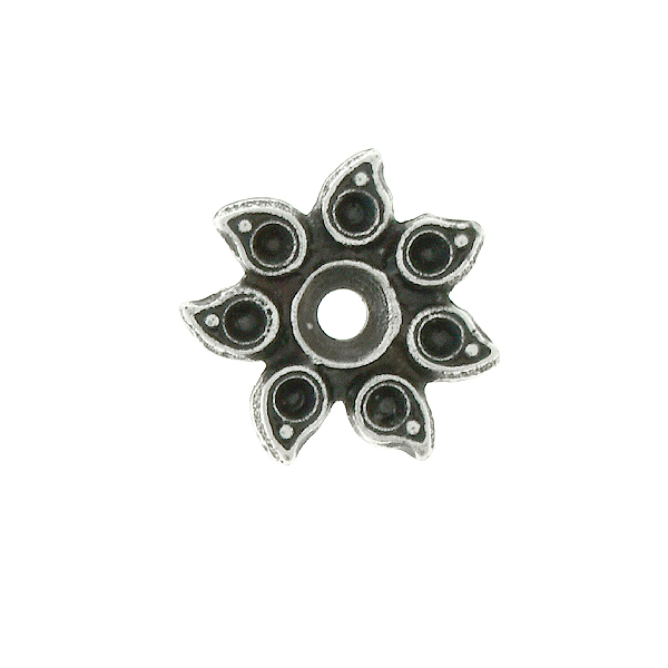 Metal casting Sunflower Embedding element for 32pp and 8pp crystals - 4pcs pack