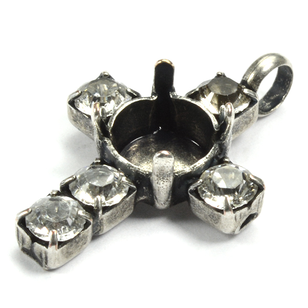 39ss Cross pendant base with 32pp 