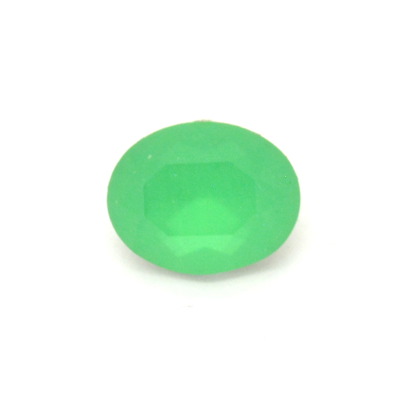 Opaque Green Glass Stone for Oval 10X8mm-5pcs pack
