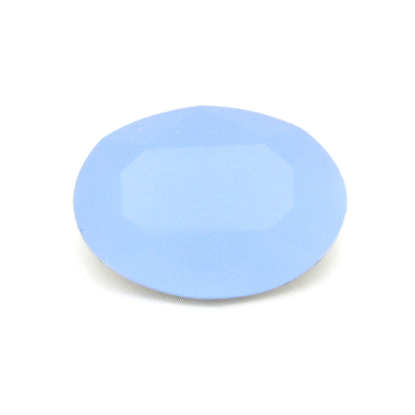 Opaque Light Blue Glass Stone for Oval 10X14mm setting
