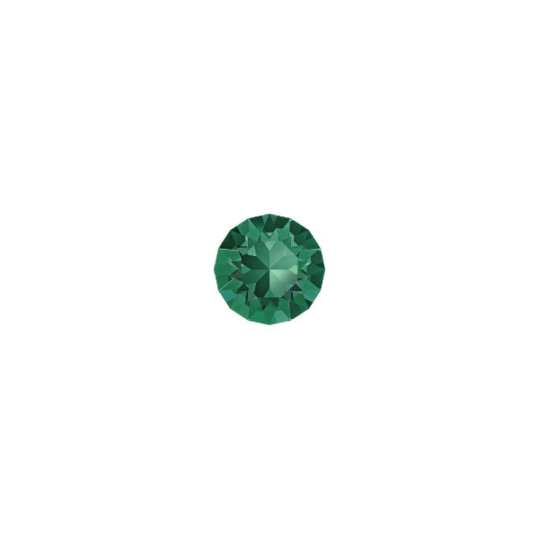 Swarovski 32pp/4mm XIRIUS Chaton 1088 Emerald Crystals color  (50pcs pack)