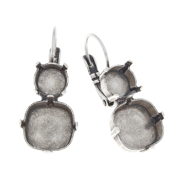 39ss and square 12mm hanging earrings base