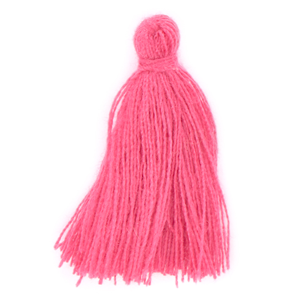 30mm Thread Tassel for jewelry making Fuchsia color - 4pcs pack