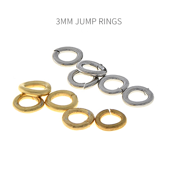 3mm Jewelry Jump rings 200 pcs/pack 