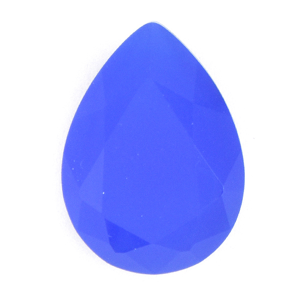 Opaque Royal Blue Glass Stone for 18x13mm Pear shape setting