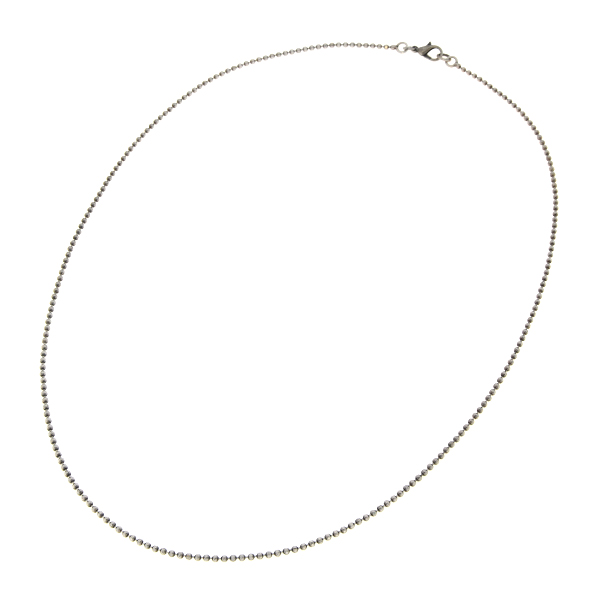 60cm of 2mm Ball chain necklace with clasp