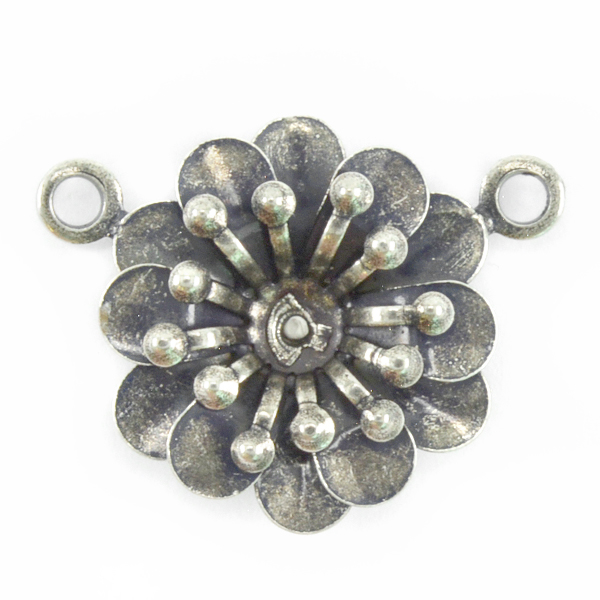 29ss Flower Pendant base with Two side loops