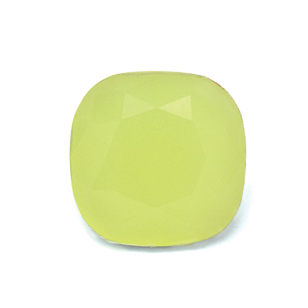 Lemon Light Green Glass Stone for 4470 12X12mm Square setting