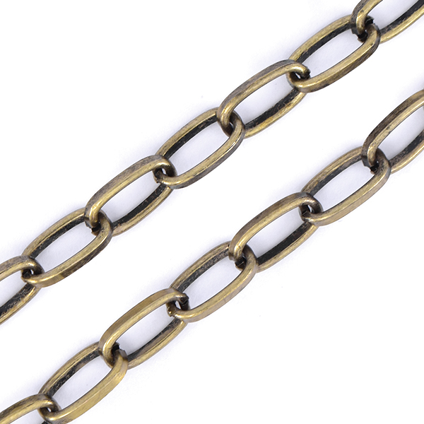 8x4mm Oval link Chain Necklace - 1 meter