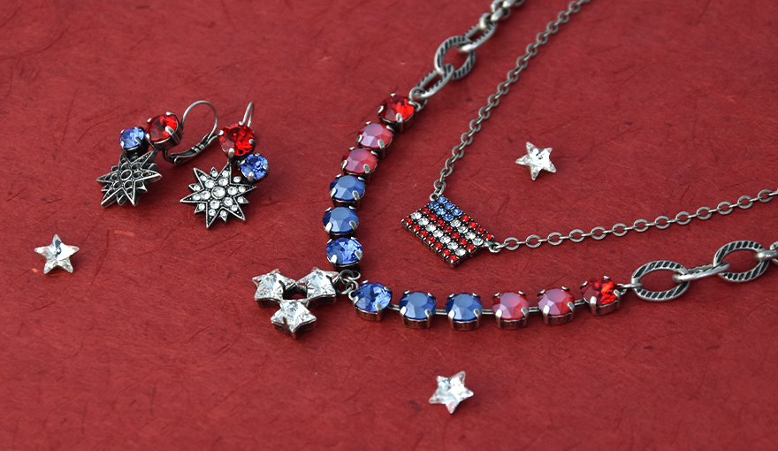 Creating Red, White and Blue 4th of July jewelry