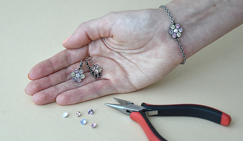 See how to make cute jewelry sets