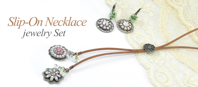 Slip-On Necklace Jewelry Set