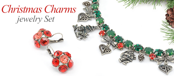 Christmas Charms Jewelry Set
