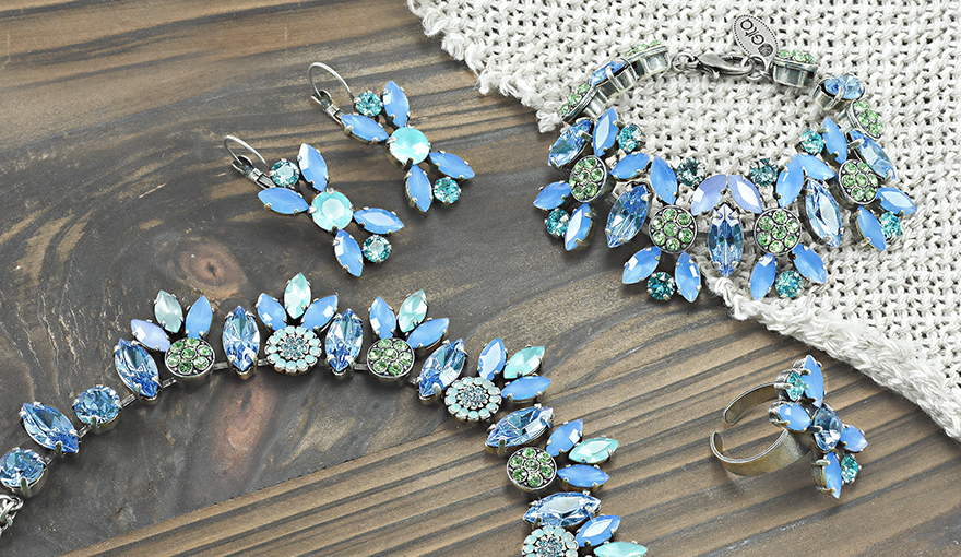 Gita's Inspiration with Swarovski Navette Jewelry Set