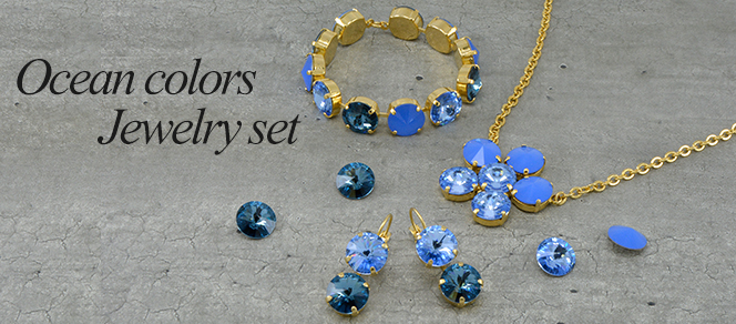 Ocean colors jewelry set