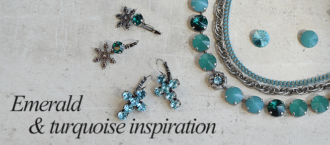 Emerald & turquoise jewelry inspiration