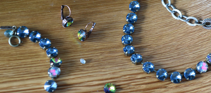  12mm Rivoli Denim Blue jewelry set inspiration