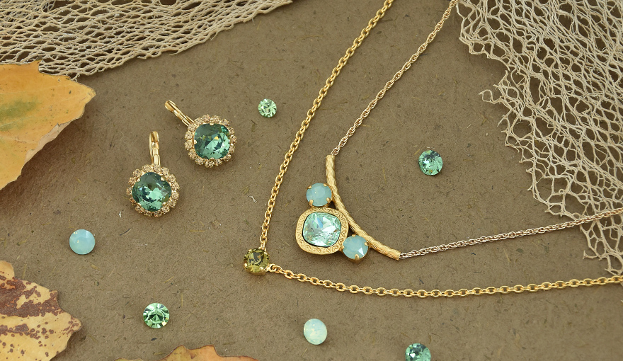 Golden green jewelry inspiration