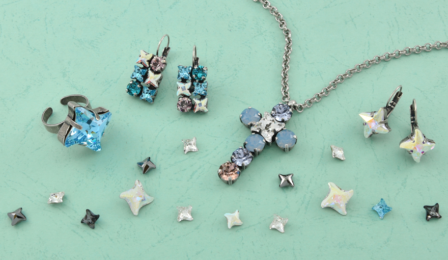 Swarovski Twister crystals, jewelry inspiration