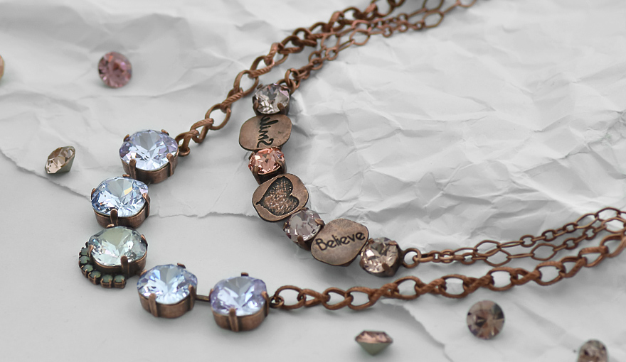 Antique copper plated necklaces inspiration