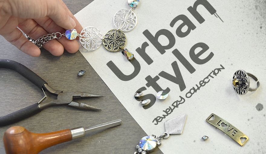 Creating a jewelry collection with a metallic urban look
