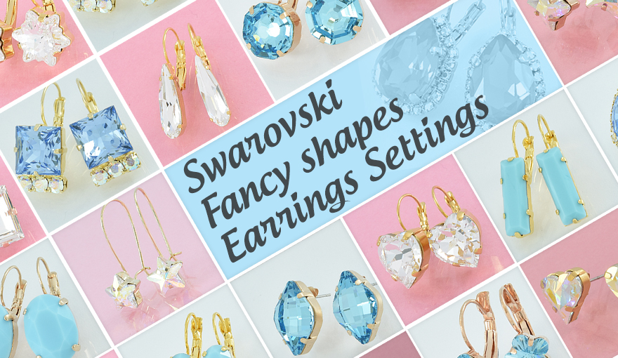 Fancy Swarovski crystal earrings